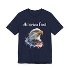 America First Eagle T-Shirt – Patriotic Bald Eagle Tee