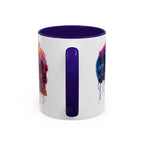 Psychedelic Third Eye Mug | Glowing Mushrooms, Melting Doves, Neon Lava Art - 250 USA Celebration