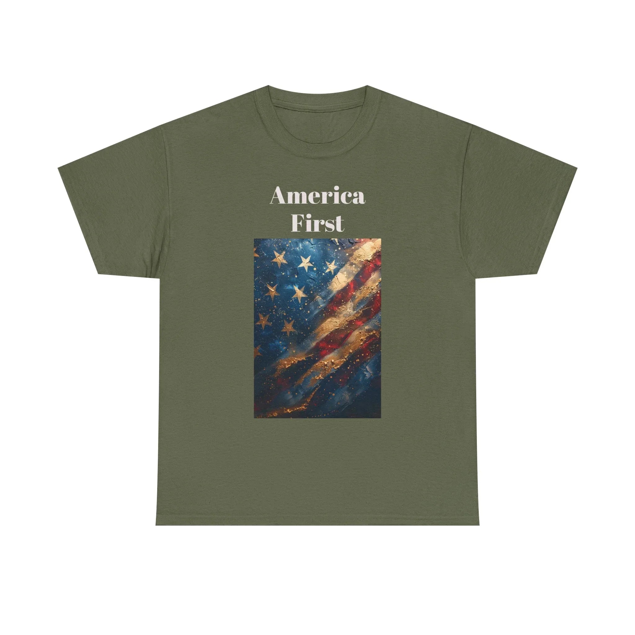 Vintage American Flag Tee, Patriotic Apparel, Independence Day Shirt, Unisex Cotton T-Shirt, Memorial Day Gift, America First Design - 250 USA Celebration