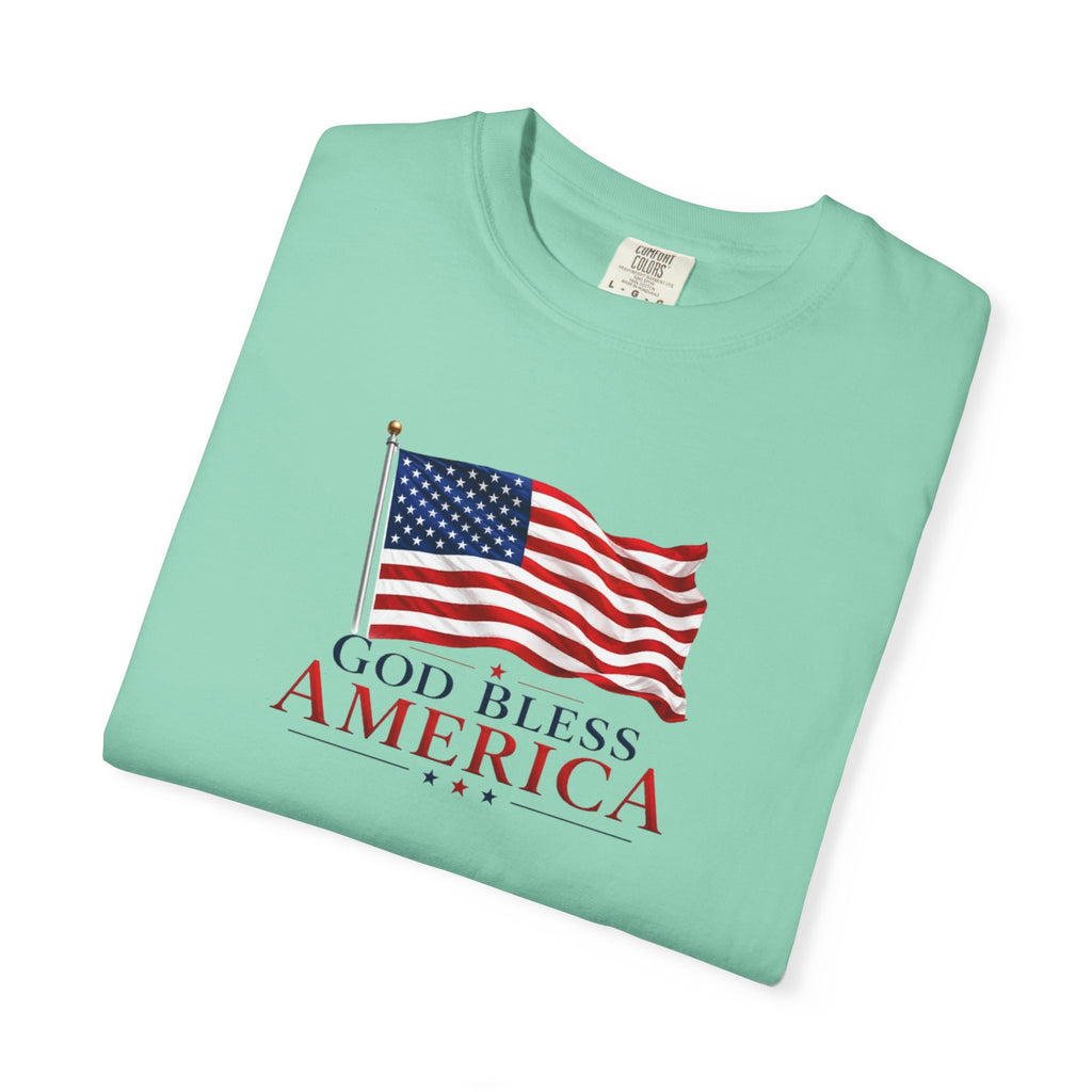 Official God Bless America Flag Patriotic T-Shirt