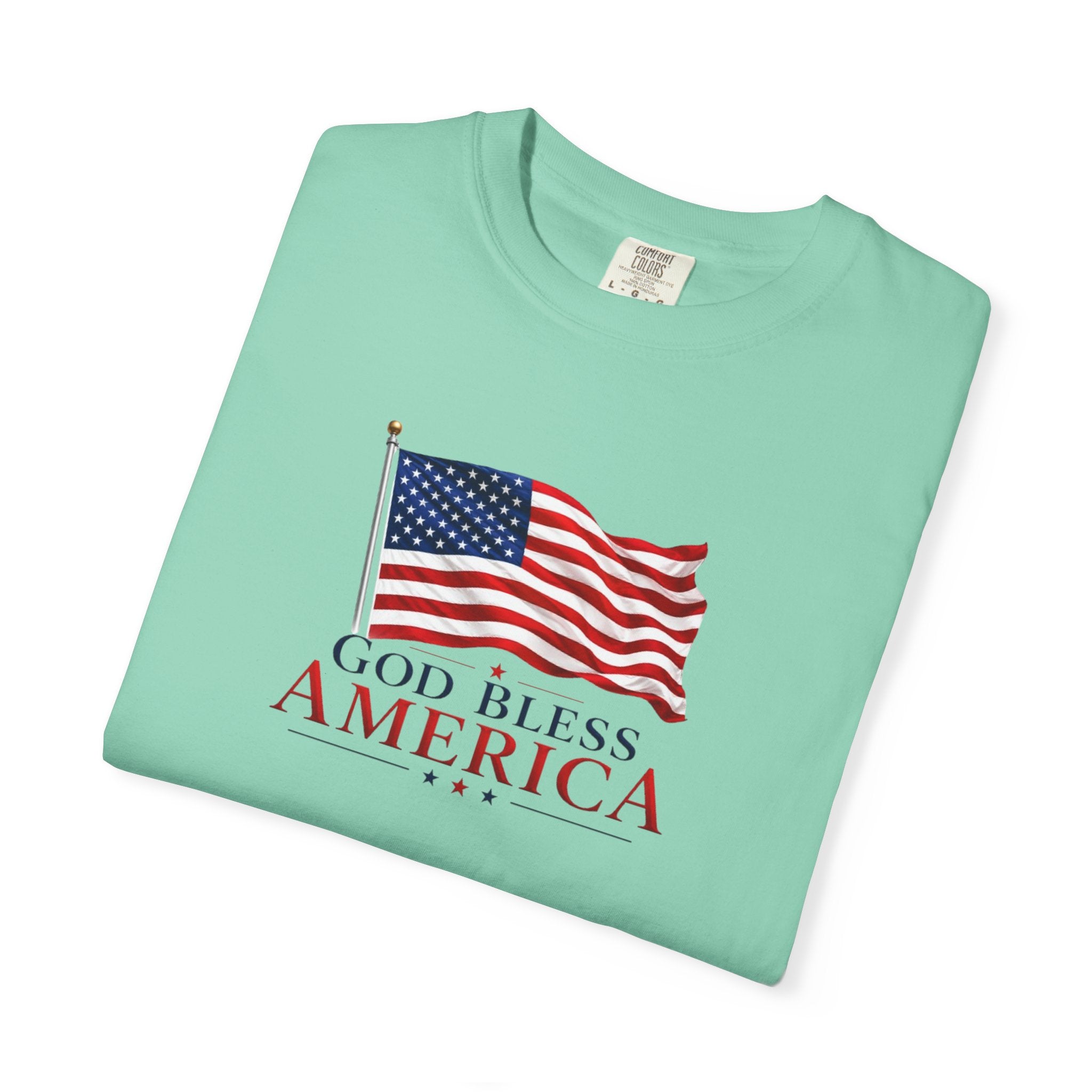 Official God Bless America Flag Patriotic T-Shirt