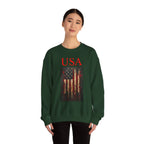 Patriotic Eagle Sweatshirt, USA Flag Crewneck, Unisex Casual Wear, Independence Day Outfit, All-American Style, Gifts for Veterans - 250 USA Celebration