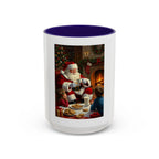 Christmas Santa Mug, Holiday Coffee Mug, Festive Drinkware, Cute Santa Cup, Winter Decor, Gift for Kids - 250 USA Celebration