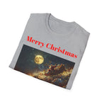 Christmas Graphic Tee, Unisex Softstyle T-Shirt, Holiday Outfit, Gift for Him/Her, Merry Christmas Shirt, Festive Wear - 250 USA Celebration