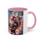 Festive Santa in Candy Wonderland mug | Holiday Christmas ceramic mug - 250 USA Celebration