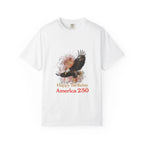 Eagle Illustration Happy Birthday America 250 T-Shirt | Patriotic Bald Eagle Tee - 250 USA Celebration