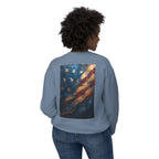Lightweight Crewneck Sweatshirt, Patriotic American T-Shirts, Flag T-Shirts, Independence Tees, Funny Patriotic Shirts, Custom American Tees - 250 USA Celebration