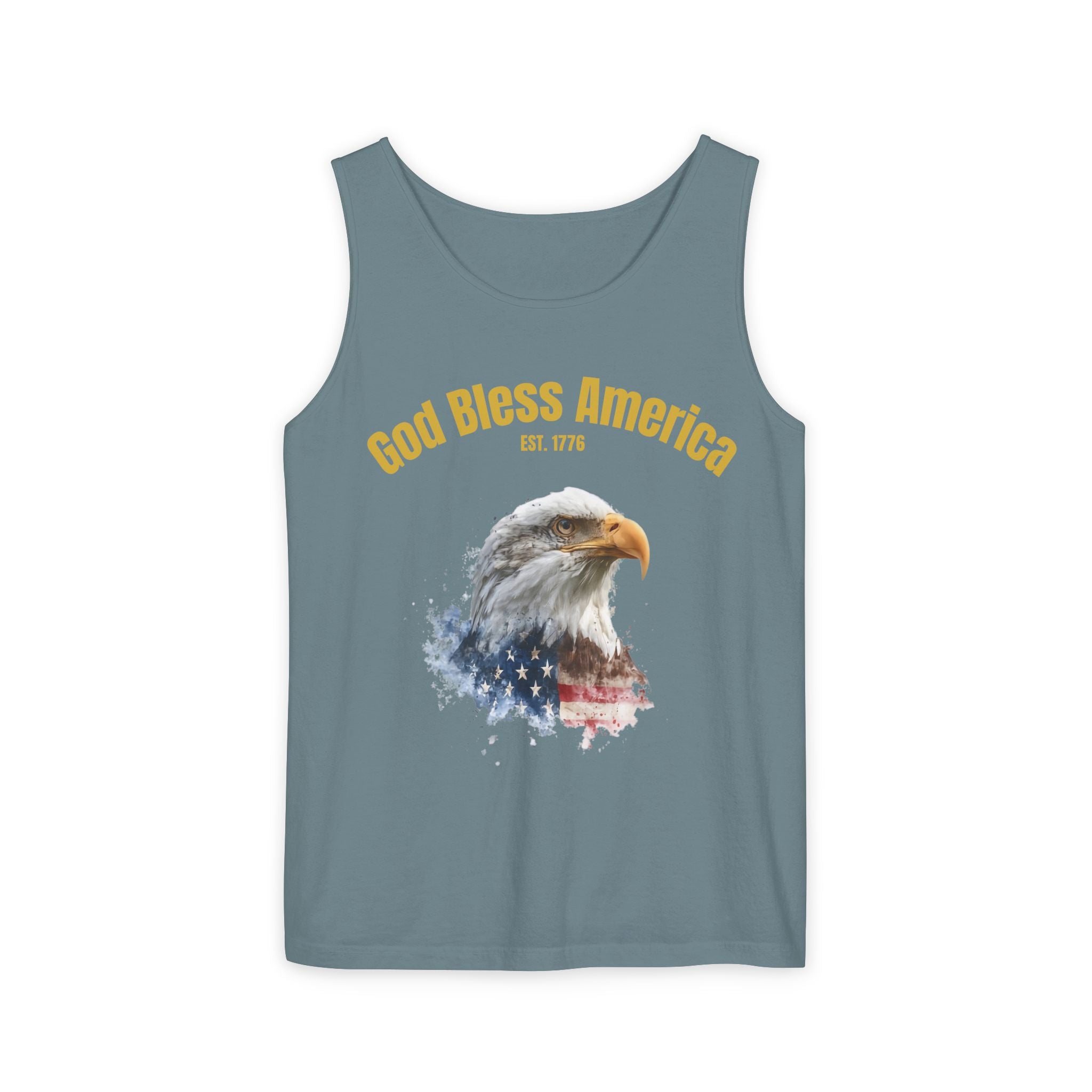America 250 Tank Top | Official 250th Anniversary Edition American Bald Eagle watercolor flag Tank Top | Patriotic Eagle design