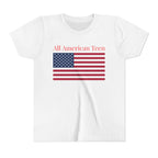 All American Teen Youth Tee - Patriotic American Flag Shirt for Teens