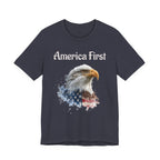 America First Eagle T-Shirt – Patriotic Bald Eagle Tee