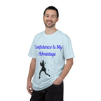 Confidence Is My Advantage Tennis Player T-Shirt | Tennis Quote Tee - 250 USA Celebration