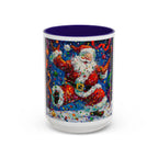 Colorful Mugs (11oz, 15oz) Santa Claus Coffee Cup, Santa Claus Coffee Mug - 250 USA Celebration