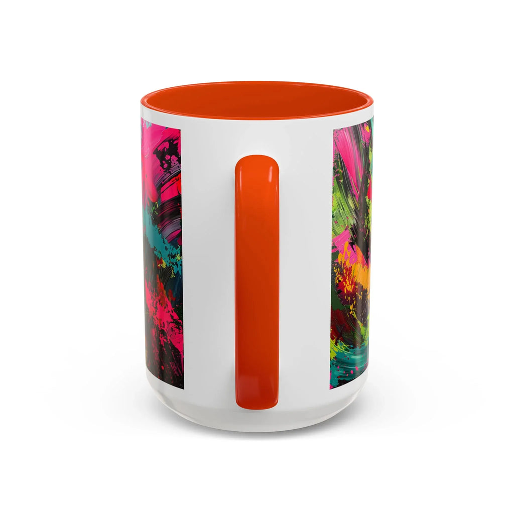 Abstract Colorful Brushstroke Mug | 11oz 15oz Ceramic - 250 USA Celebration