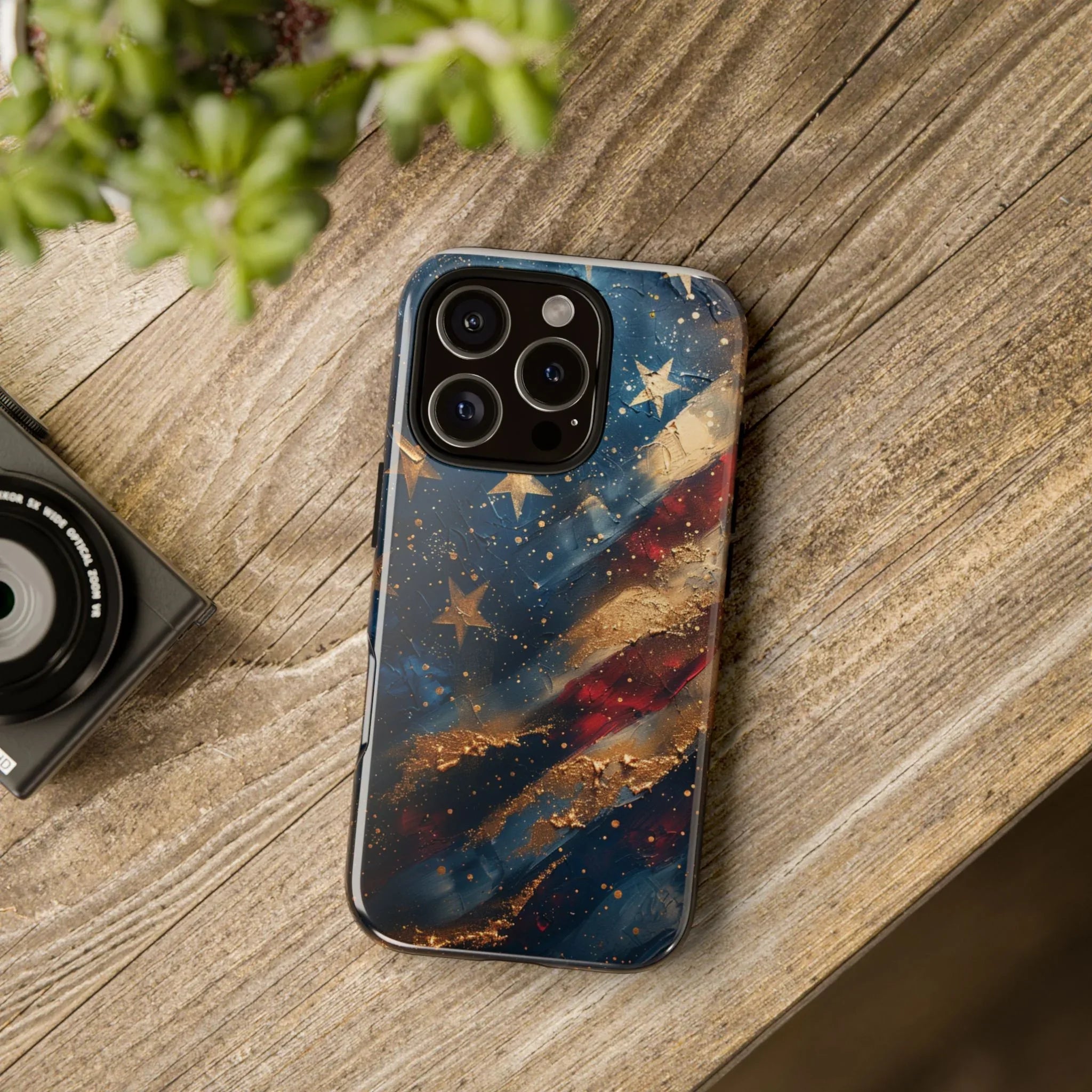 Distressed American Flag phone case | tough cases - 250 USA Celebration