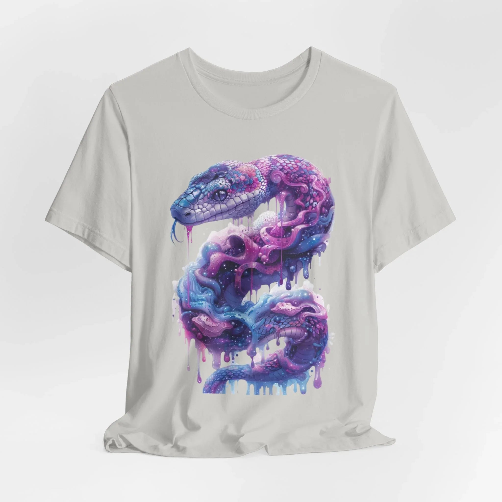 Psychedelic Rainbow Ouroboros Tee | Galaxy Fractal Mushroom Snake - 250 USA Celebration