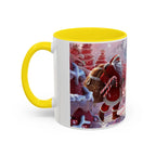 Coffee Mug, Festive Santa in Candy Wonderland, 11oz, 15oz, Tim Burton Style, Whimsical Holiday Cup, Christmas Gift, Hot Cocoa Mug - 250 USA Celebration