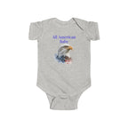 Infant Bodysuit - "All American Baby" / "The Smallest Patriot" Patriotic Eagle & Flag Onesie