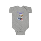 Infant Bodysuit - "All American Baby" / "The Smallest Patriot" Patriotic Eagle & Flag Onesie