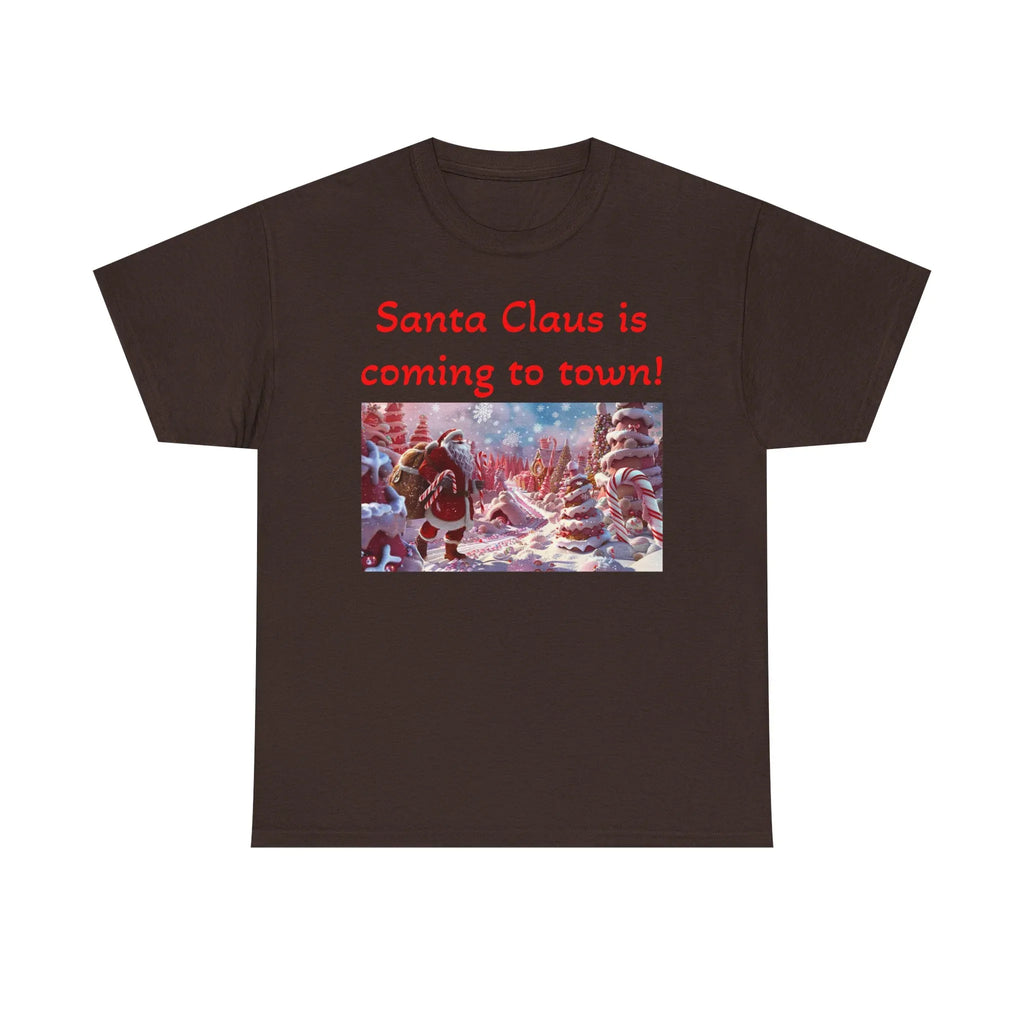Festive Santa Tee, Unisex Christmas Shirt, Holiday Gift for Him/Her, Fun Santa Claus T-Shirt, Winter Wear, Family Gathering Apparel - 250 USA Celebration