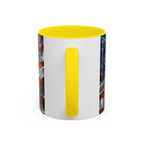 Patriotic American Flag Accent Coffee Mug (11/15oz)