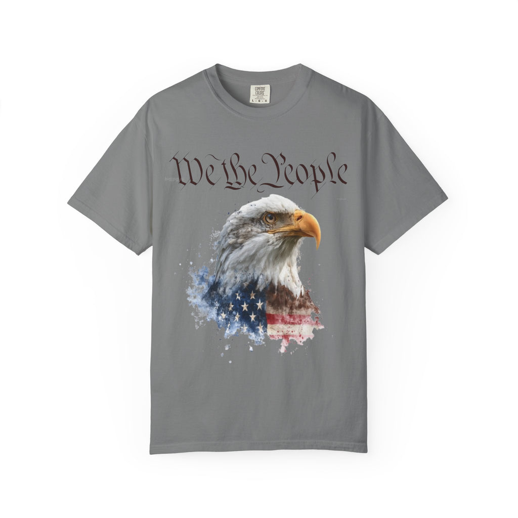 The Guardian of 1776 – Premium 250th Anniversary Portrait Tee - We the People Eagle T‑Shirt — Patriotic American Flag Tee