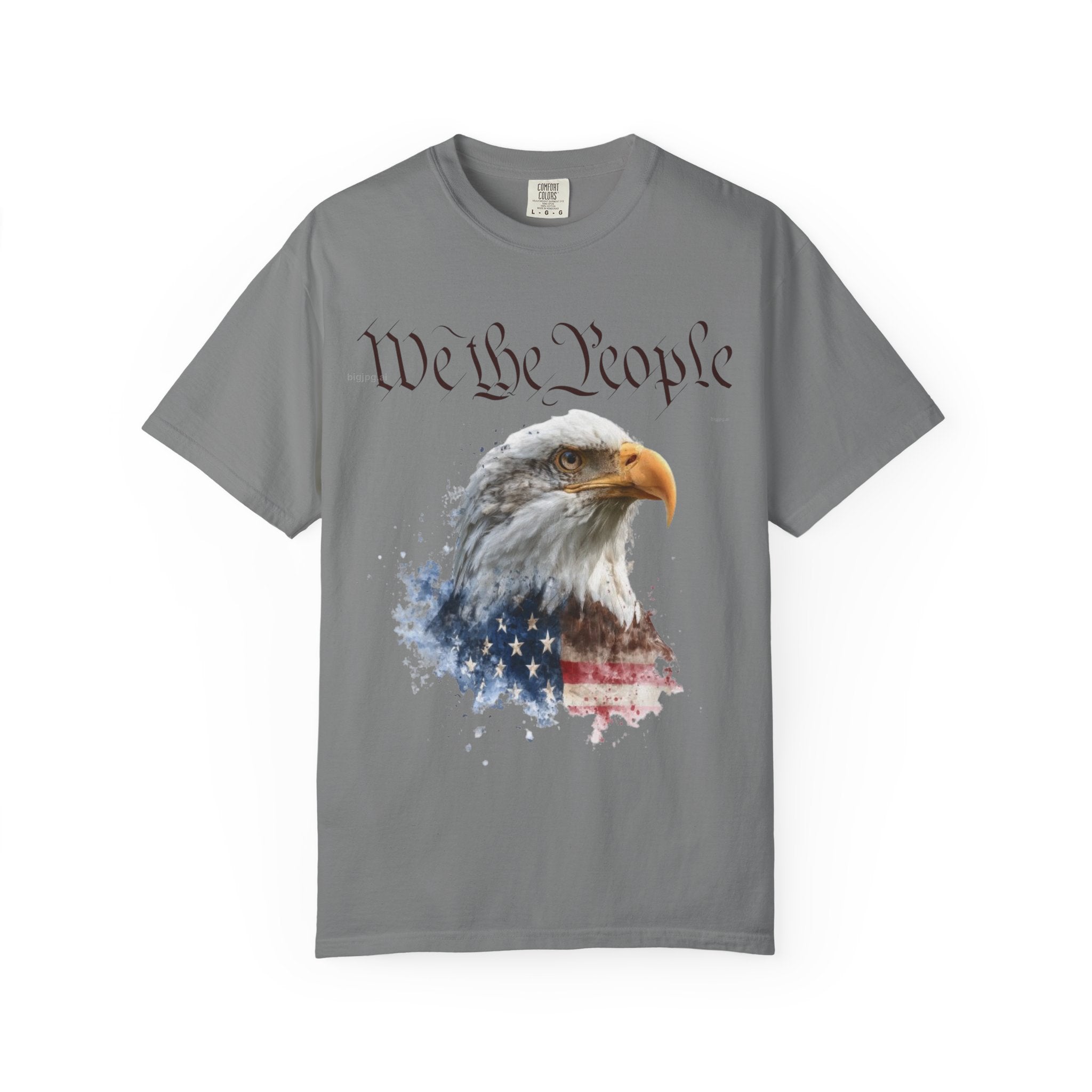 The Guardian of 1776 – Premium 250th Anniversary Portrait Tee - We the People Eagle T‑Shirt — Patriotic American Flag Tee