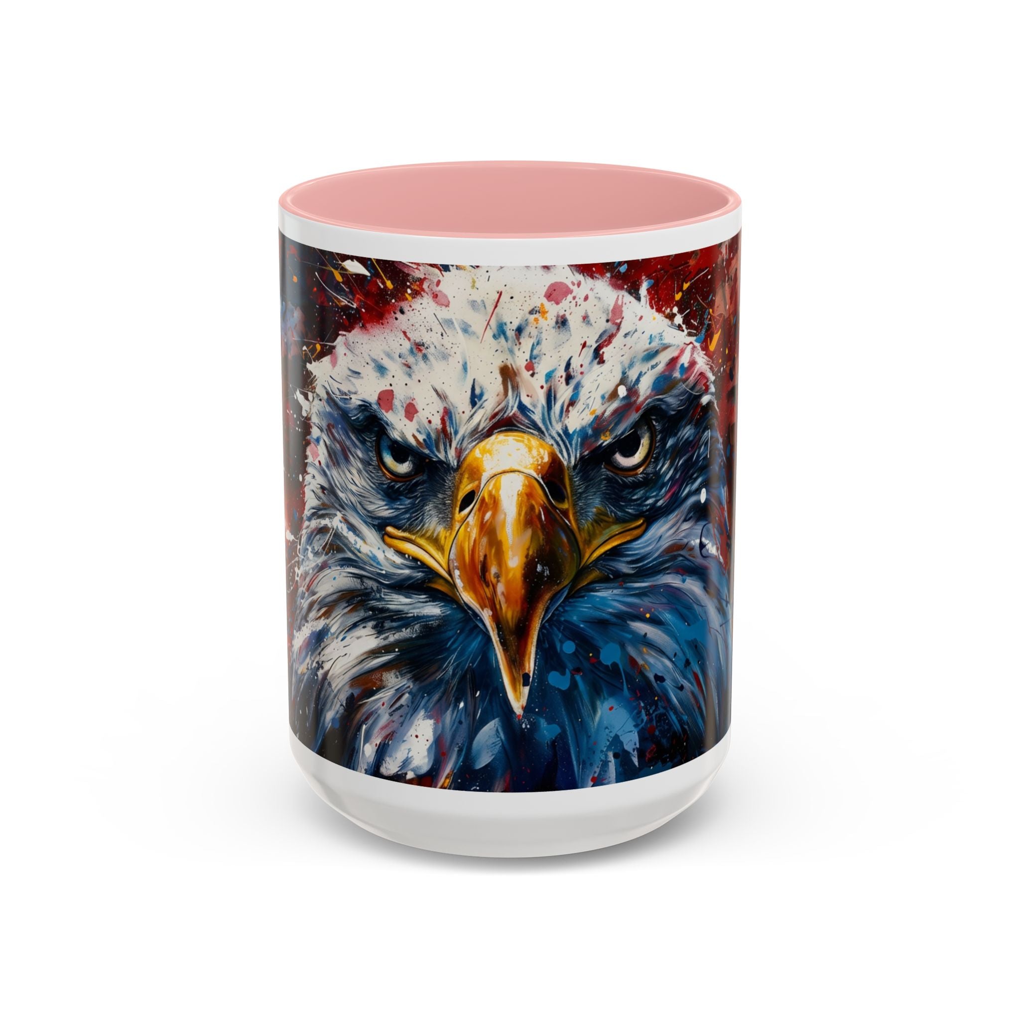 Patriotic Eagle Coffee Mug - Bold American Bald Eagle Art (11/15oz)