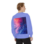 Hyper Bloom Fracture: Psychedelic tee with shattering florals in electric turquoise & magenta flares. Unisex trippy festival flair! - 250 USA Celebration