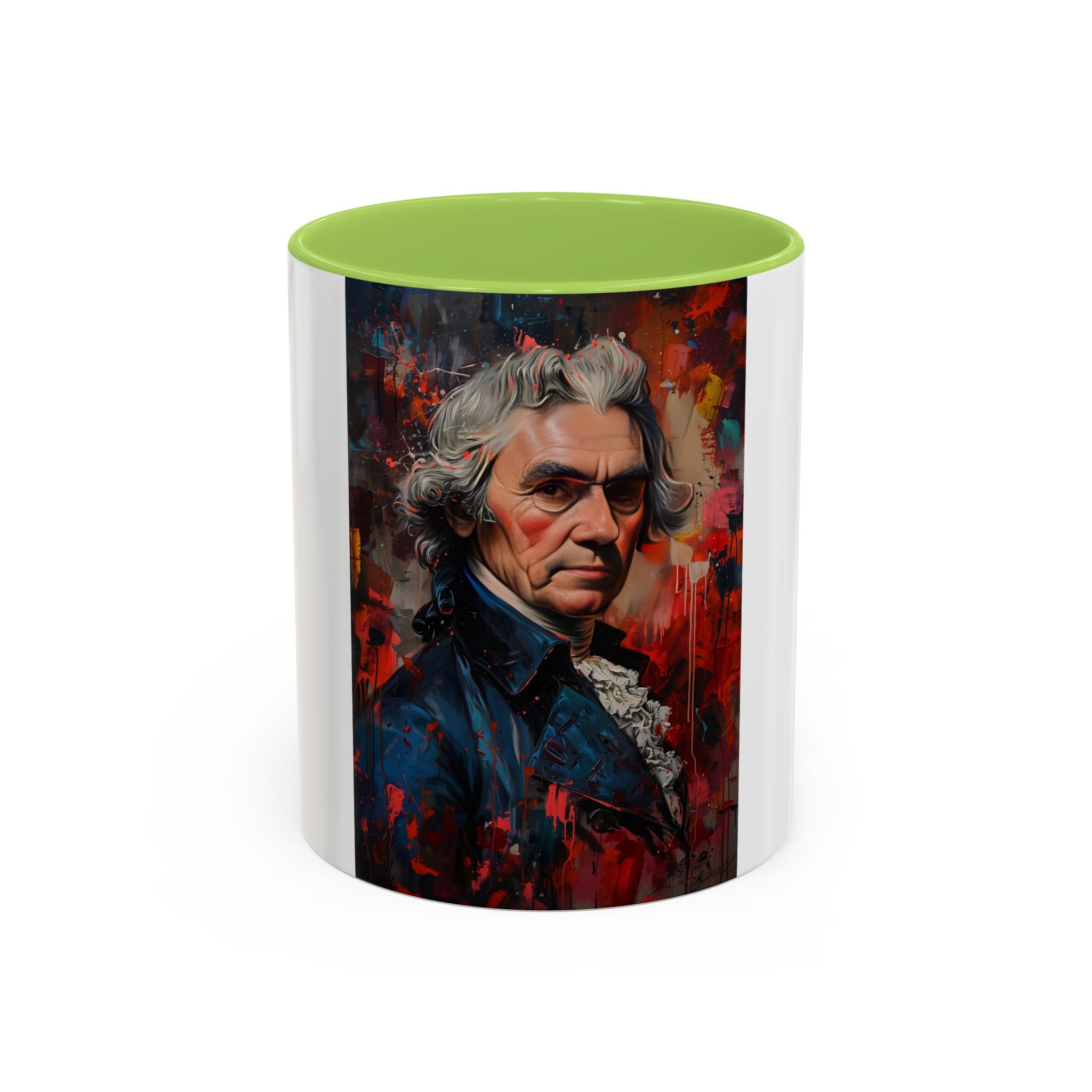Thomas Jefferson Portrait Art Coffee Mug — Vintage Style Accent Mug