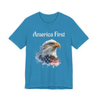 America First Eagle T-Shirt – Patriotic Bald Eagle Tee