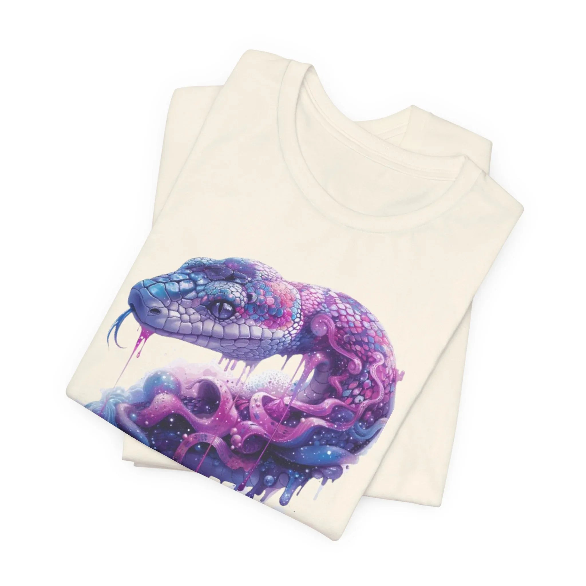 Psychedelic Rainbow Ouroboros Tee | Galaxy Fractal Mushroom Snake - 250 USA Celebration