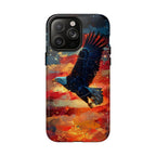 Eagle Flag Magnetic Phone Case, Patriotic iPhone Cover, Tough Cell Phone Cases, Gift for Veterans, Independence Day Accessories - 250 USA Celebration
