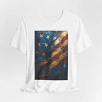 Patriotic Short Sleeve Tee, Unisex Casual Wear, Fourth of July Shirt, Independence Day Gift, Amercan Flag T-Shirt - 250 USA Celebration