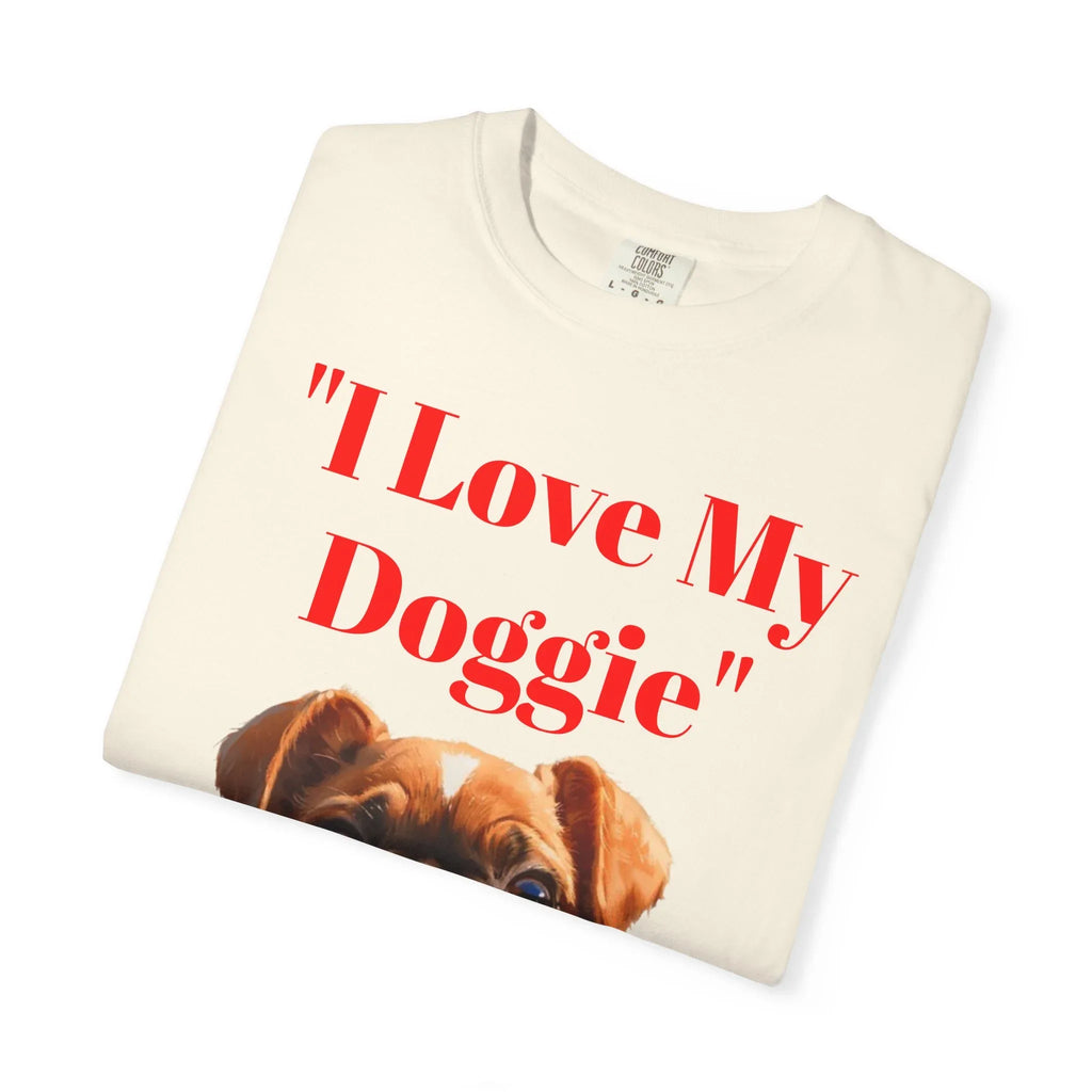 Cute French Bulldog Puppy Holding Red Heart T-shirt | Dog Lover Cartoon - 250 USA Celebration