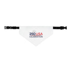 Pet Bandana — "250 USA Celebration" Patriotic Dog & Cat Bandana Collar