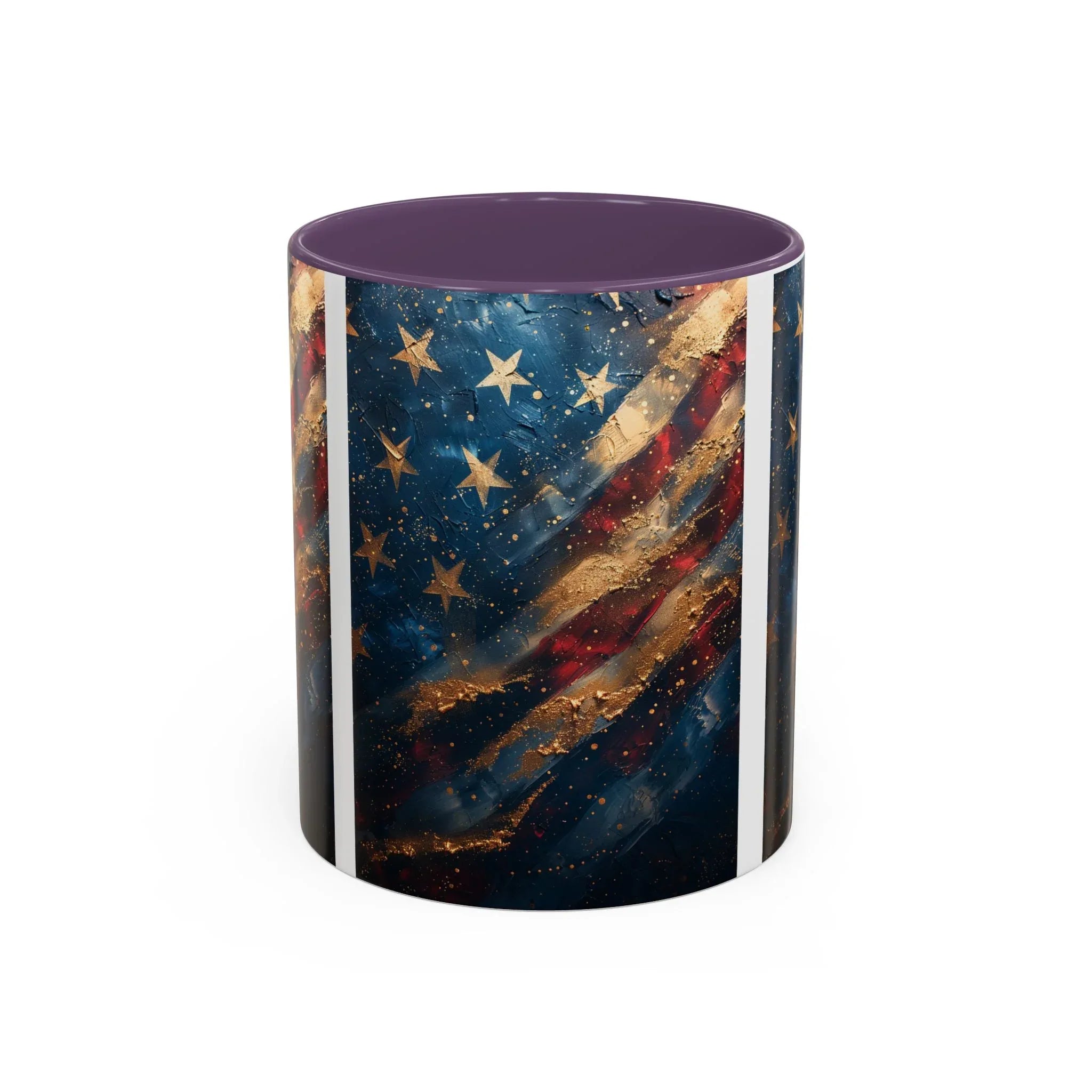 Vintage American Flag Mug | Accent Coffee Mug 11oz 15oz - 250 USA Celebration