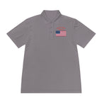 The "Legacy Portrait" Sport Polo – America 250 Signature Series - Men's Sport Polo — America 250 Commemorative Flag Wave Polo