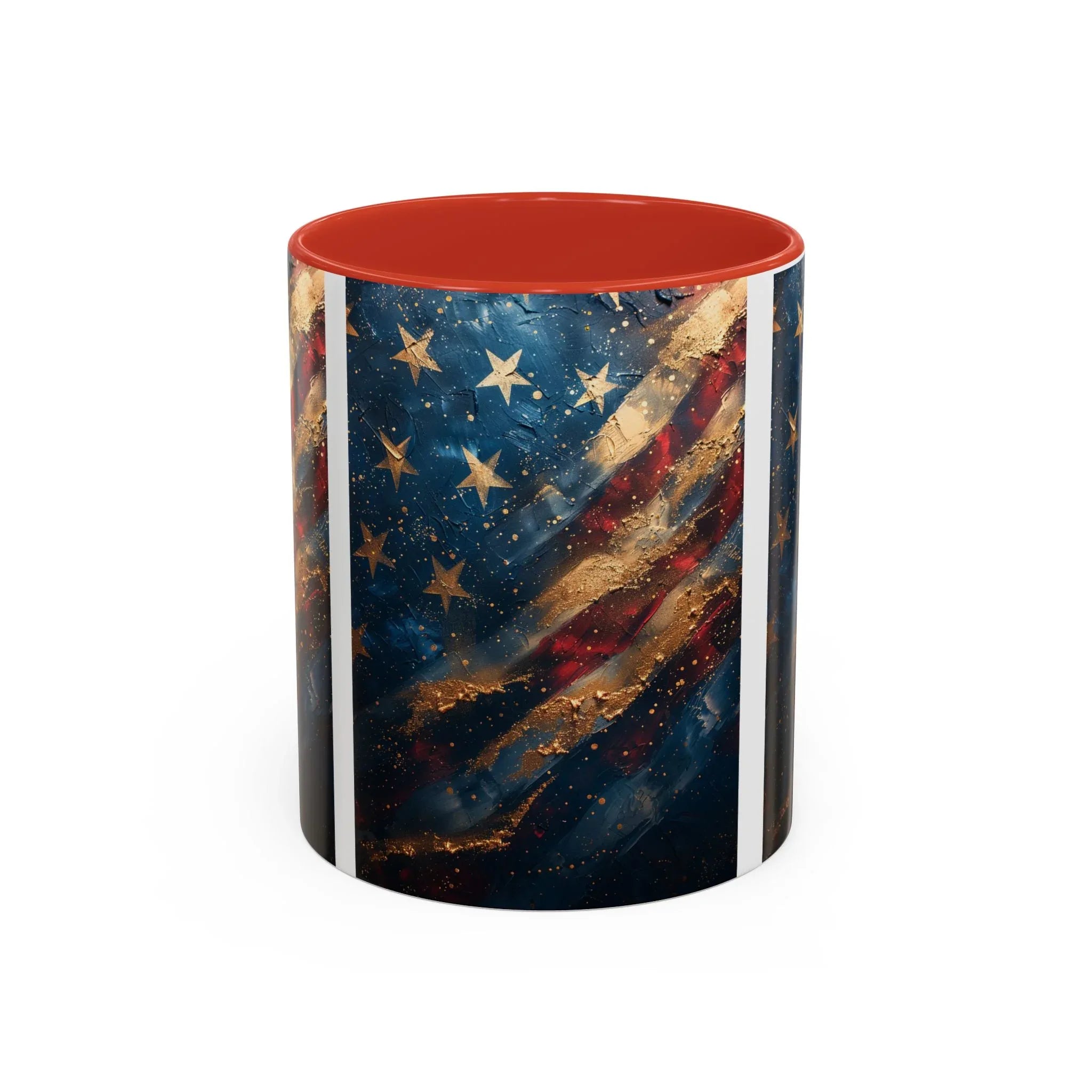 Vintage American Flag Mug | Accent Coffee Mug 11oz 15oz - 250 USA Celebration