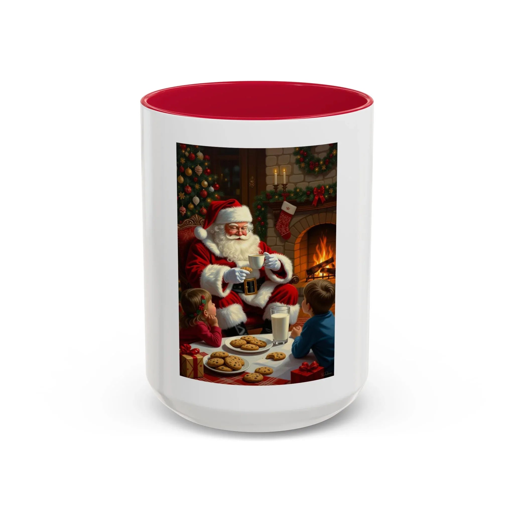 Christmas Santa Mug, Holiday Coffee Mug, Festive Drinkware, Cute Santa Cup, Winter Decor, Gift for Kids - 250 USA Celebration