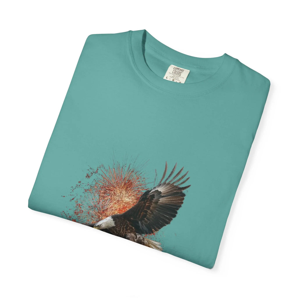 Eagle Illustration Happy Birthday America 250 T-Shirt | Patriotic Bald Eagle Tee - 250 USA Celebration