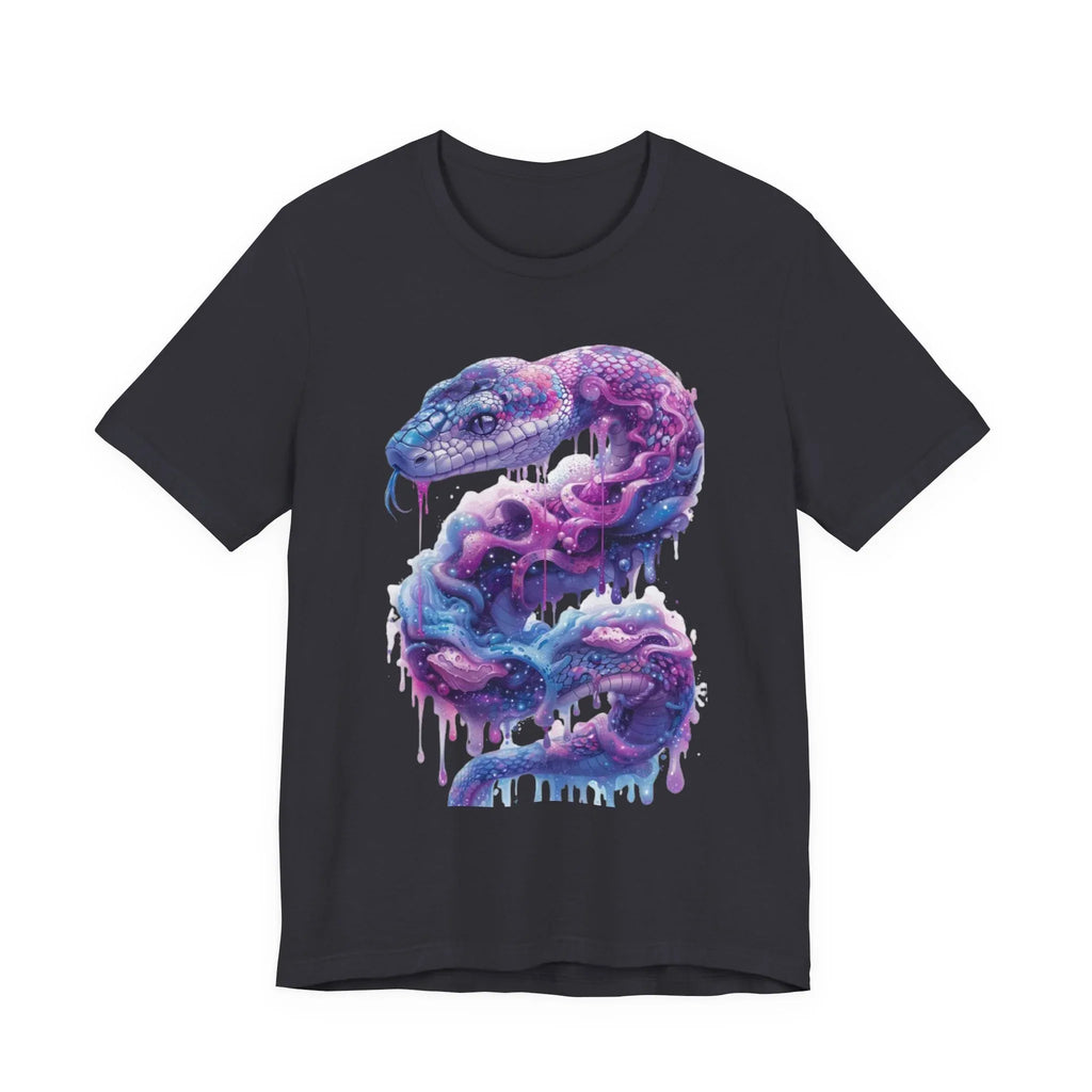 Psychedelic Rainbow Ouroboros Tee | Galaxy Fractal Mushroom Snake - 250 USA Celebration