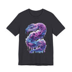 Psychedelic Rainbow Ouroboros Tee | Galaxy Fractal Mushroom Snake - 250 USA Celebration