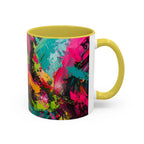 Abstract Colorful Brushstroke Mug | 11oz 15oz Ceramic - 250 USA Celebration