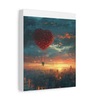 Romantic Canvas Wall Art, Love, Heart Balloon Art, Gift for Couples, Valentines Wall Decor, Valentine's Day Women's Merchandise, Valentines - 250 USA Celebration