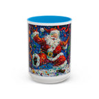 Colorful Mugs (11oz, 15oz) Santa Claus Coffee Cup, Santa Claus Coffee Mug - 250 USA Celebration