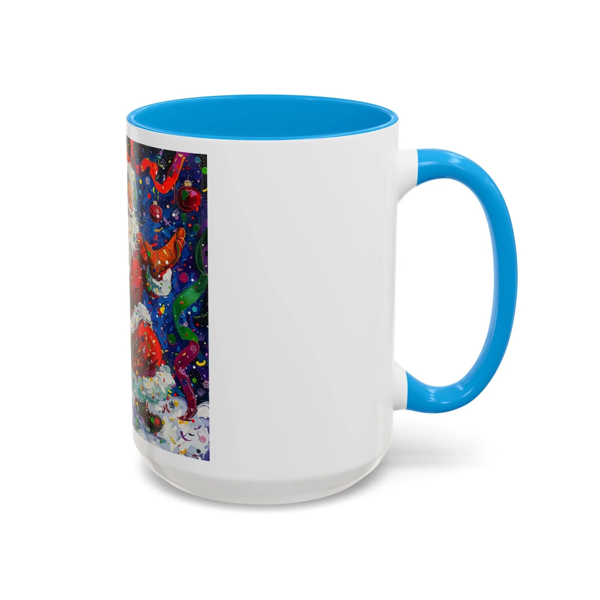 Colorful Mugs (11oz, 15oz) Santa Claus Coffee Cup, Santa Claus Coffee Mug - 250 USA Celebration