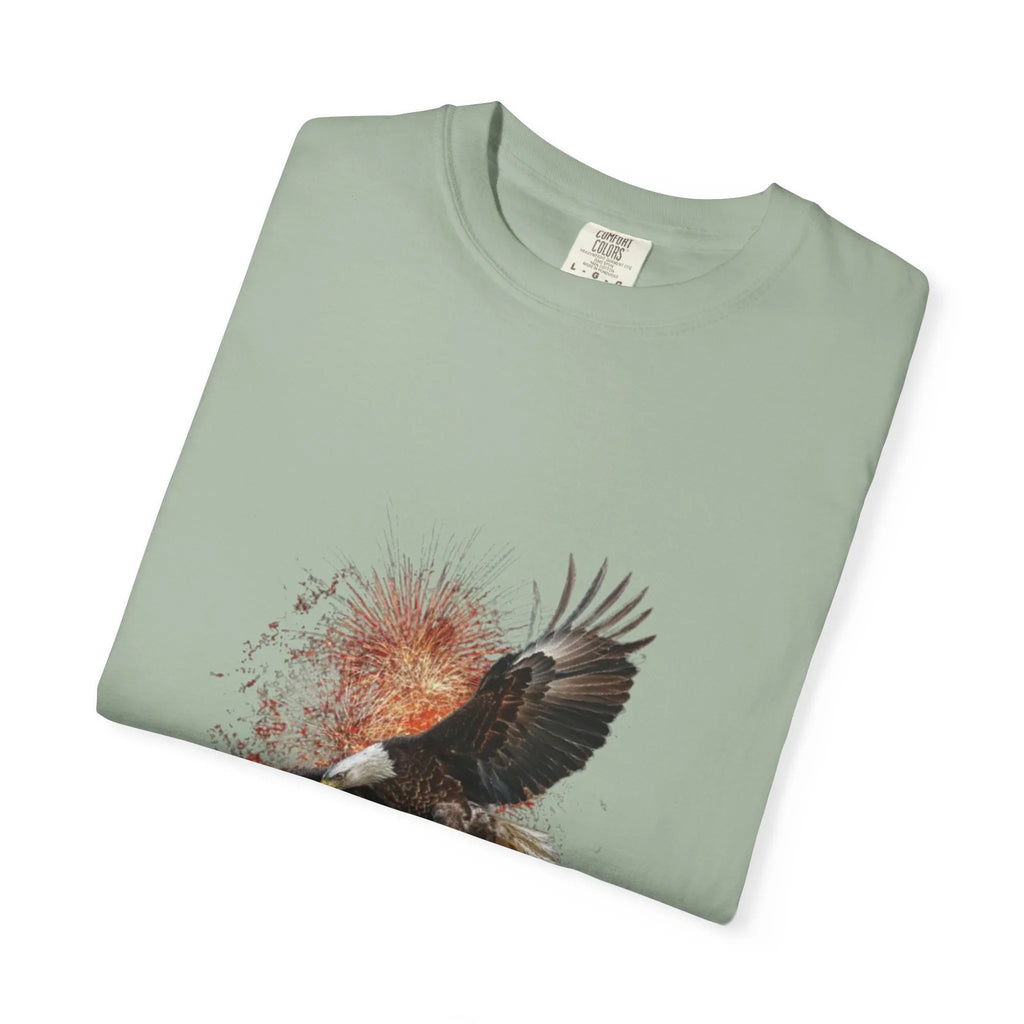 Eagle Illustration Happy Birthday America 250 T-Shirt | Patriotic Bald Eagle Tee - 250 USA Celebration