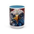 Patriotic Eagle Coffee Mug - Bold American Bald Eagle Art (11/15oz)