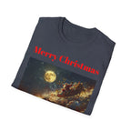 Christmas Graphic Tee, Unisex Softstyle T-Shirt, Holiday Outfit, Gift for Him/Her, Merry Christmas Shirt, Festive Wear - 250 USA Celebration