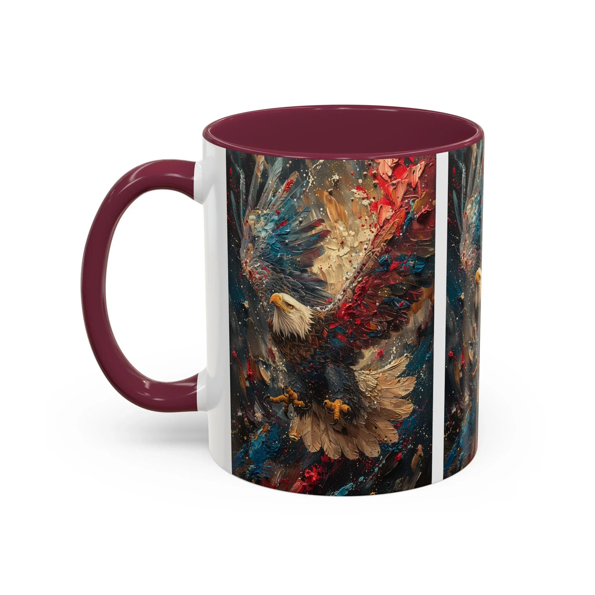 Colorful Mugs (11oz, 15oz) Patriotic Eagle Coffee Mug, American Eagle Coffee Cup - 250 USA Celebration